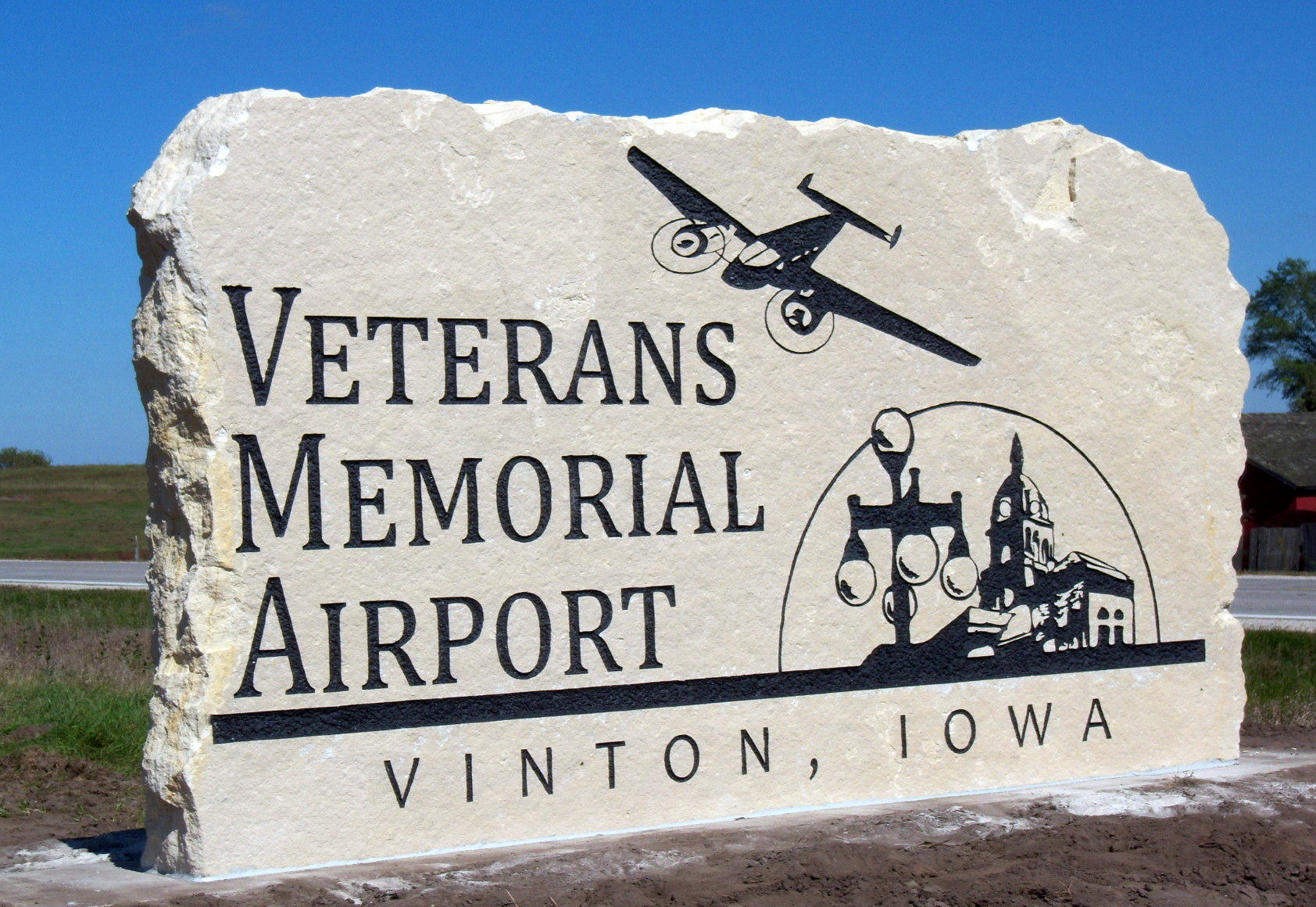 Airport Entrance Sign
