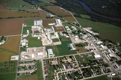 Aerial picture of Vinton Industrial Park