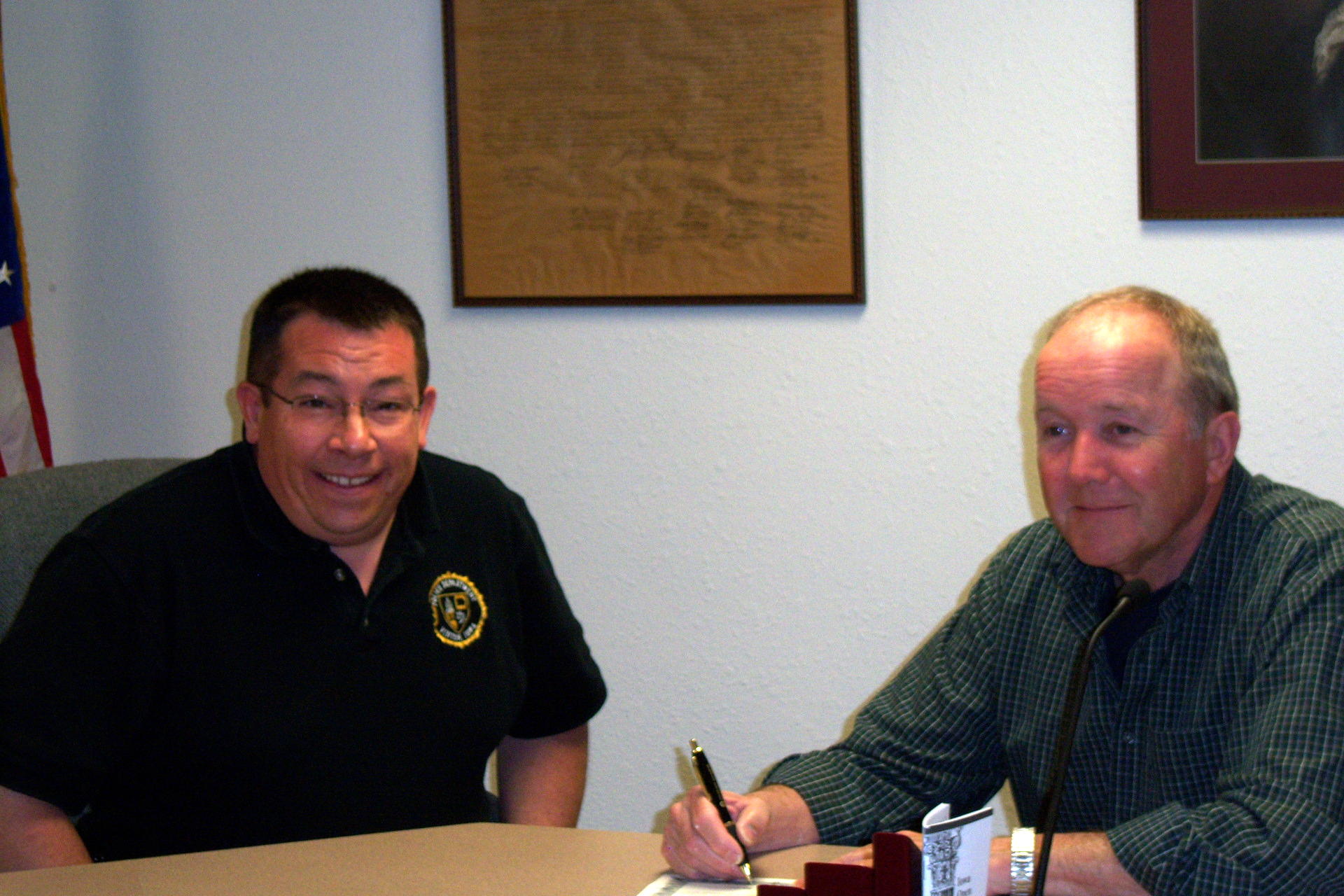 Mayor Watson Signing Police Week Proclamation